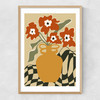 Retro Checkered Flower Pot