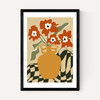 Retro Checkered Flower Pot