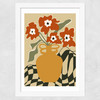 Retro Checkered Flower Pot