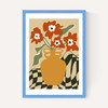Retro Checkered Flower Pot