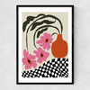Vintage Blossom Narrow Black Frame