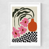 Vintage Blossom Medium White Frame