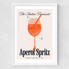 Aperol by HollieGraphik Medium White Frame