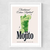 Mojito by HollieGraphik Medium White Frame