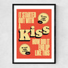 Kiss by HollieGraphik Narrow Black Frame