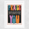Praise Wide White Frame