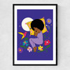 Dreamtime Moonlight Narrow Black Frame