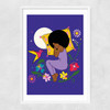 Dreamtime Moonlight Narrow White Frame