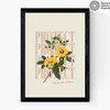 Protect Yellow Flower Medium Black Frame