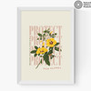 Protect Yellow Flower Medium White Frame