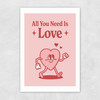 All You Need Is Love by Magnus Myhre Unframed Print