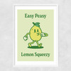 Easy Peasy Lemon Squeezy Narrow White Frame