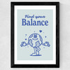 Find Your Balance Wide Black Frame