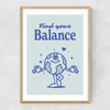 Find Your Balance Narrow Oak Frame