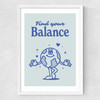 Find Your Balance Medium White Frame