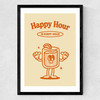 Happy Hour Is Every Hour Medium Black Frame