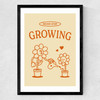 Never Stop Growing Medium Black Frame