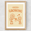 Never Stop Growing Wide Oak Frame