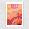 Ski Mars Unframed Print
