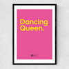 Dancing Queen by Say It With Songs Narrow Black Frame