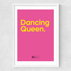 Dancing Queen by Say It With Songs Medium White Frame