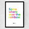 Somewhere Over The Rainbow Medium Black Frame