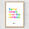 Somewhere Over The Rainbow Medium Oak Frame