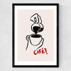 Cafe Medium Black Frame