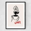 Cafe Narrow Black Frame