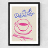 C'est Delicieux Medium Black Frame
