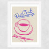 C'est Delicieux Wide White Frame