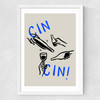 Cin Cin by SimplyExtraJordanary Medium White Frame