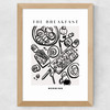 The Breakfast Wide Oak Frame