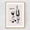Wine Narrow Oak Frame