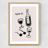 Wine Medium Oak Frame