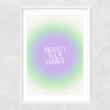 Protect Your Energy Narrow White Frame