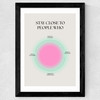Stay Close Wide Black Frame