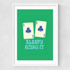 Acing It Medium White Frame