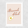 Brunch Club Narrow White Frame