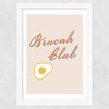 Brunch Club Wide White Frame