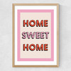 Home Sweet Home by Studio Eleni Medium Oak Frame
