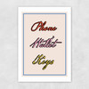 Phone Wallet Keys Unframed Print