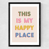 This Is My Happy Place Medium Black Frame
