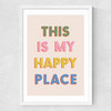 This Is My Happy Place Medium White Frame