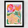 Blooming Garden Wide Black Frame