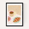 Coffee and Croissant Beige Blush