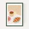 Coffee and Croissant Beige Blush