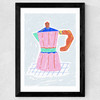 Coffee Corner Moka Pot Wide Black Frame