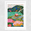 House by the Lake Wide White Frame