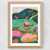 House by the Lake Wide Oak Frame